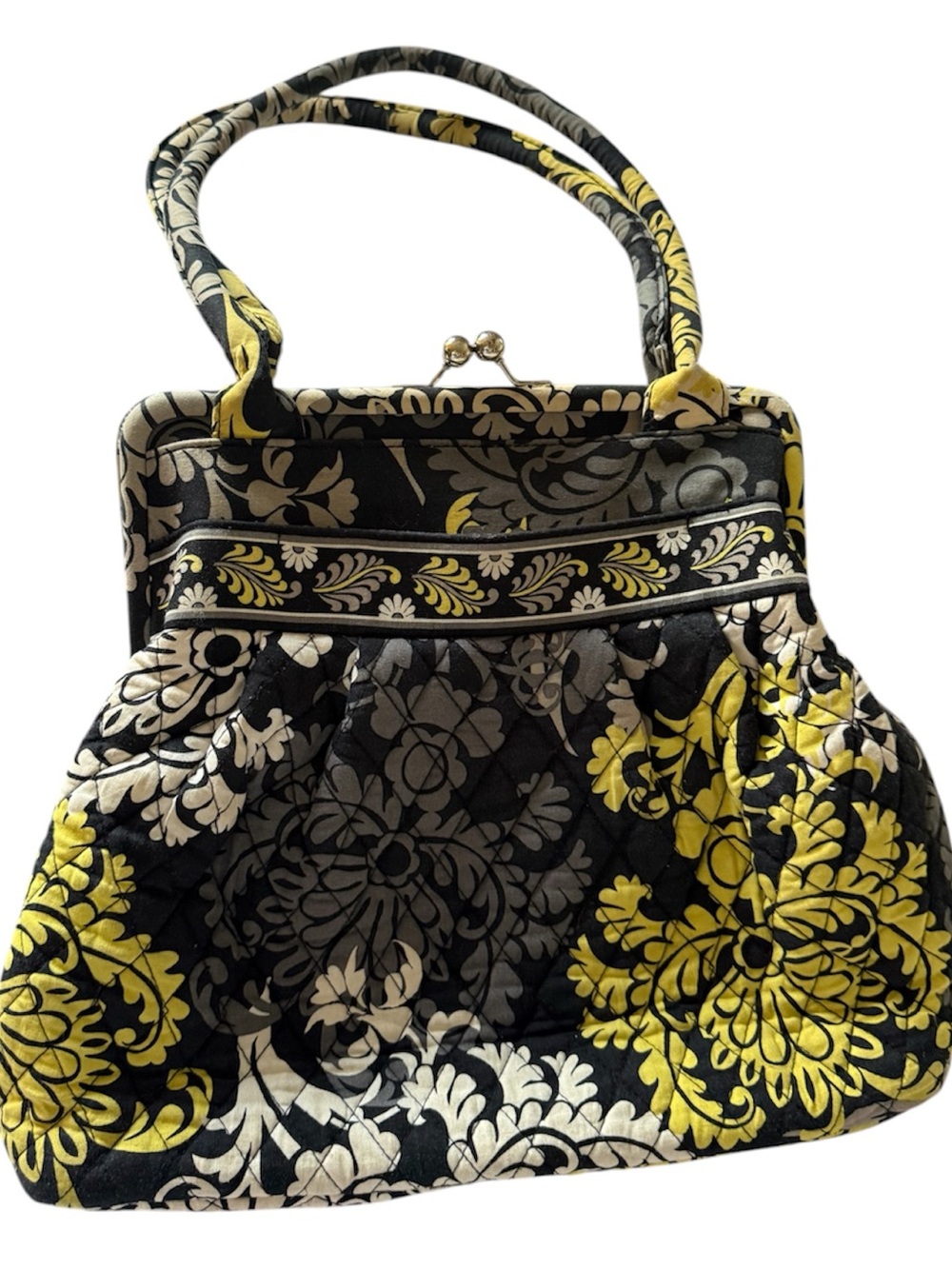 Vera Bradley Alice Clasp Top Satchel Purse Retired 2013 “Baroque”